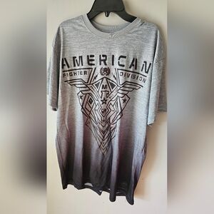 American Fighter Gray Graphic Men's Shirt XL
